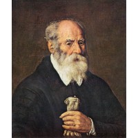 Portrait of an Old Man with Gloves