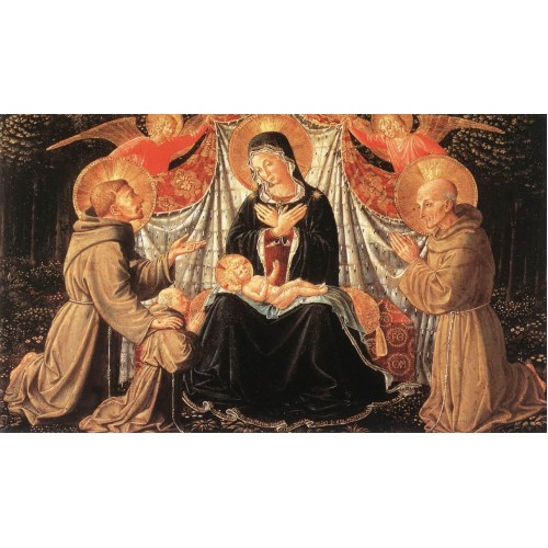 Madonna and Child with Sts Francis and Bernardine and Fra J