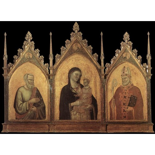 Madonna and Child with Sts Matthew and Nicholas