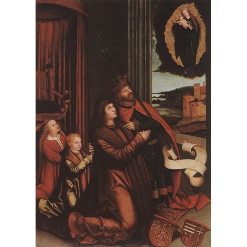 St Ladislas Presents Wladislav II and his Sons to the Virgin