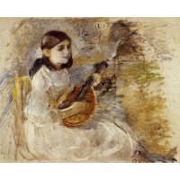Girl Playing the Mandolin