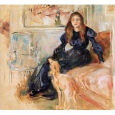 Julie Manet and Her Greyhound Laertes
