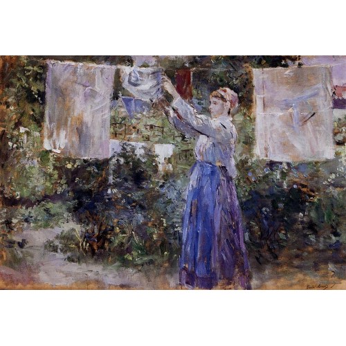 Woman Hanging out the Wash