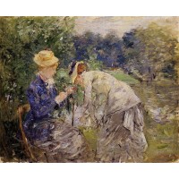 Woman Picking Flowers