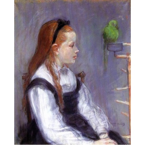 Young Girl with a Parrot