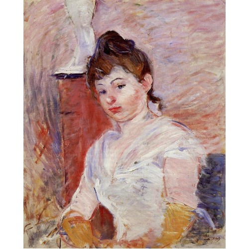 Young Woman in White