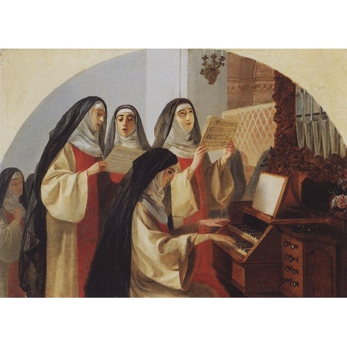 Nuns convent of the sacred heart in rome