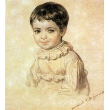 Portrait of maria kikina as a child 1820