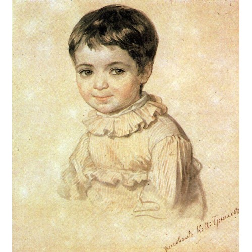 Portrait of maria kikina as a child 1820