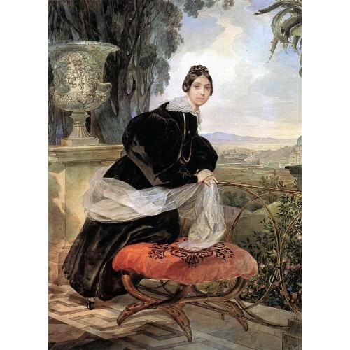 Portrait of princess ye p saltykova 1835