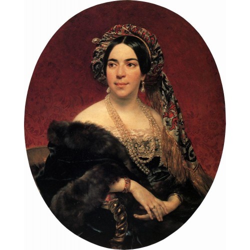 Portrait of princess z a volkonskaya