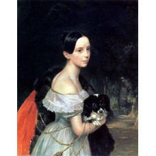 Portrait of u m smirnova 1840