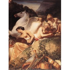 The Four Muses with Pegasus