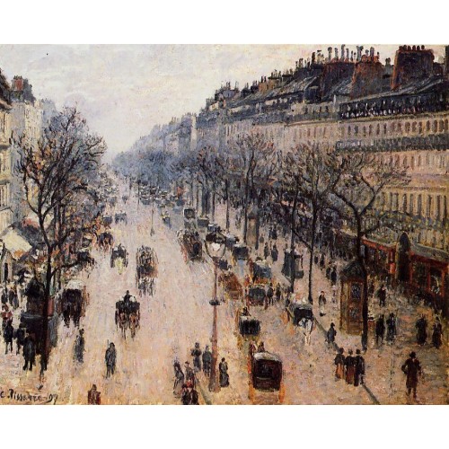 Boulevard Montmartre Winter Morning