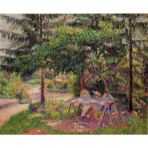 Children in a Garden at Eragny