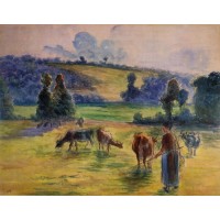 Cowherd at Eragny (Study)