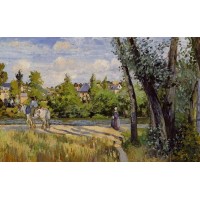 Landscape Bright Sunlight Pontoise