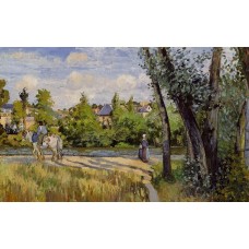 Landscape Bright Sunlight Pontoise