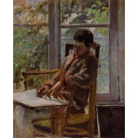 Lucien Pissarro in an Interior