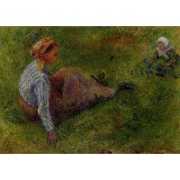 Peasant Sitting with Infant