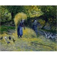 Peasants Carrying Straw Montfoucault