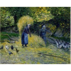 Peasants Carrying Straw Montfoucault