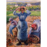 Peasants Harvesting Potatoes