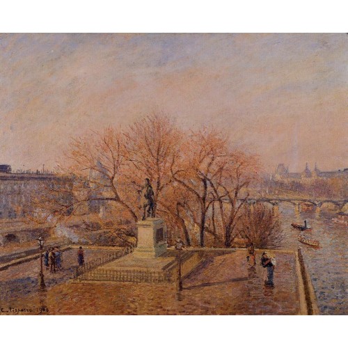 Pont Neuf the Statue of Henri IV Sunny Weather