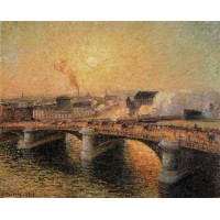 The Boieldieu Bridge Rouen Sunset