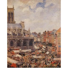 The Market by the Church of Saint Jacques Dieppe