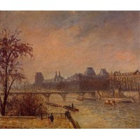 The Seine and the Louvre Paris