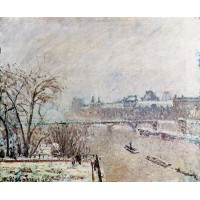 The Seine Viewed from the Pont Neuf Winter