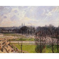 The Tuileries Gardens Winter Afternoon