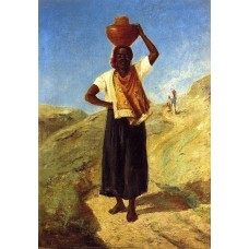 Woman Carrying a Pitcher on Her Head