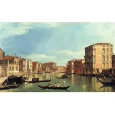 Grand canal between the palazzo bembo and the palazzo vendramin
