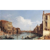 The Grand Canal from Campo S Vio towards the Bacino