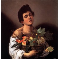 Boy with a Basket of Fruit