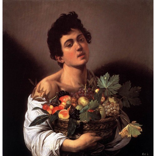 Boy with a Basket of Fruit