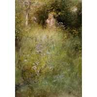 A Fairy or Kersti and a View of a Meadow