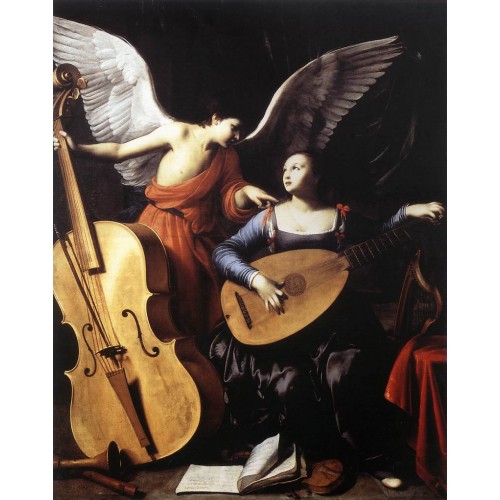 Saint Cecilia and the Angel