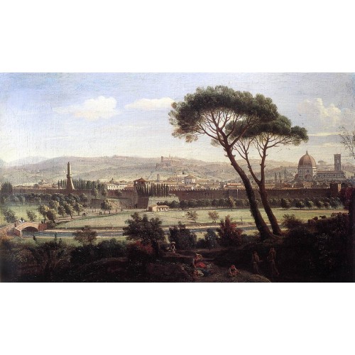 View of Florence from the Via Bolognese