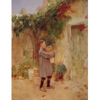 Boy with Flower Pots