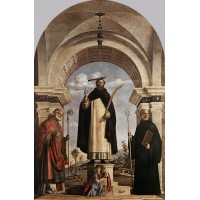 St Peter Martyr with St Nicholas of Bari St Benedict and an