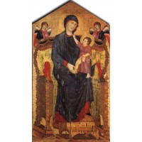 Madonna Enthroned with the Child and Two Angels