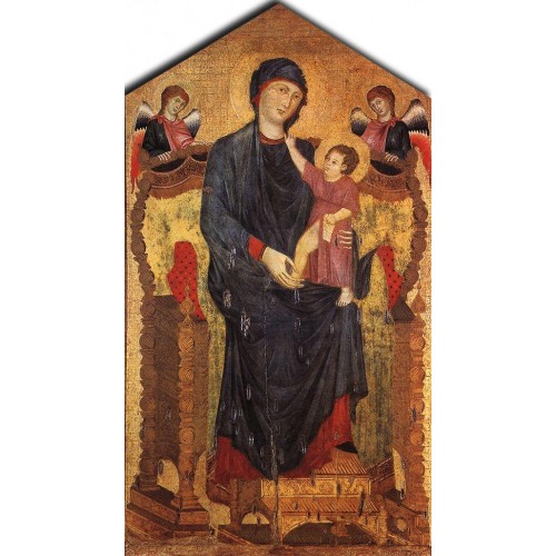 Madonna Enthroned with the Child and Two Angels