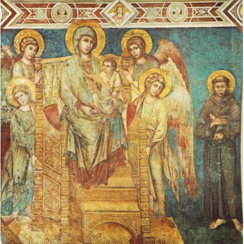 Madonna Enthroned with the Child St Francis and four Angels