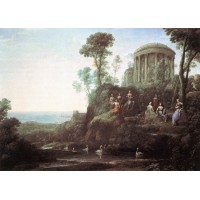 Apollo and the Muses on Mount Helion (Parnassus)