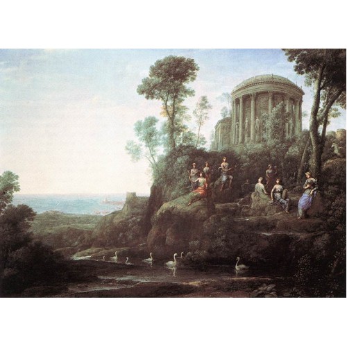 Apollo and the Muses on Mount Helion (Parnassus)