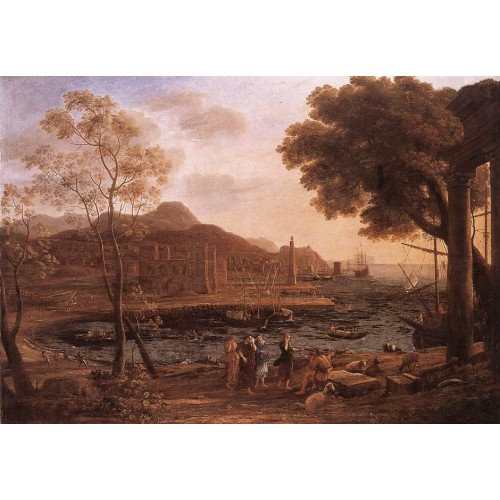 Harbour Scene with Grieving Heliades