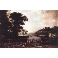 Landscape with Merchants